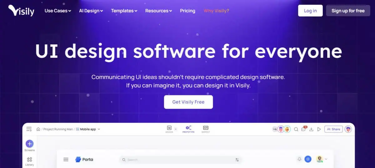 Visily display page