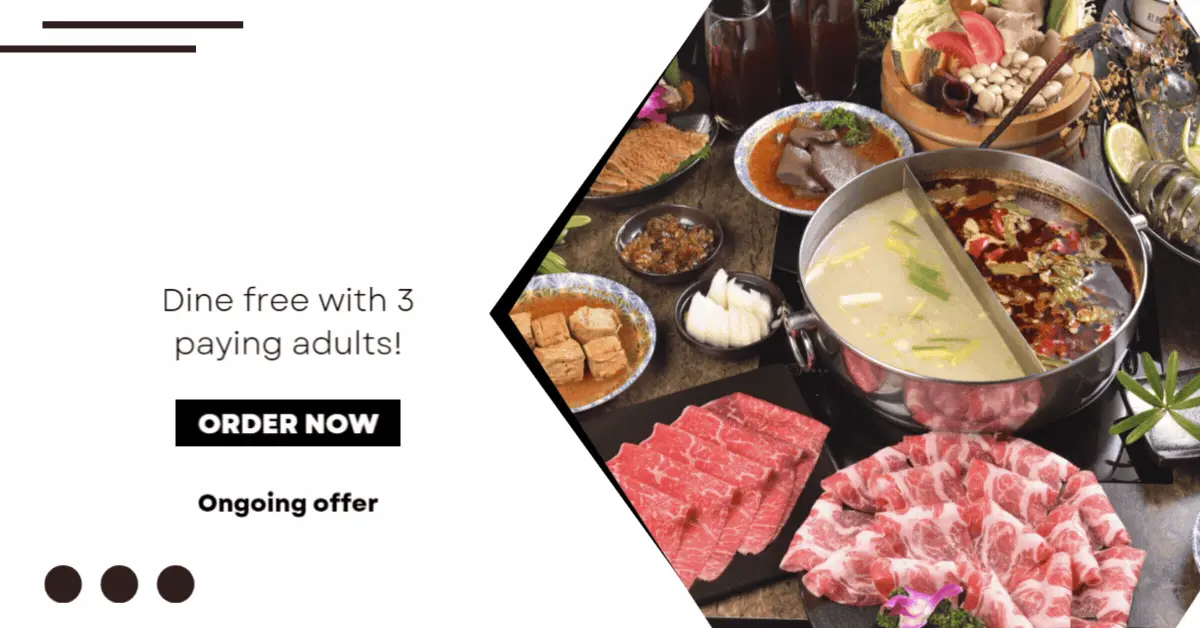 Get a Free Buffet Lunch at Suki Suki Hotpot with 3 Adults