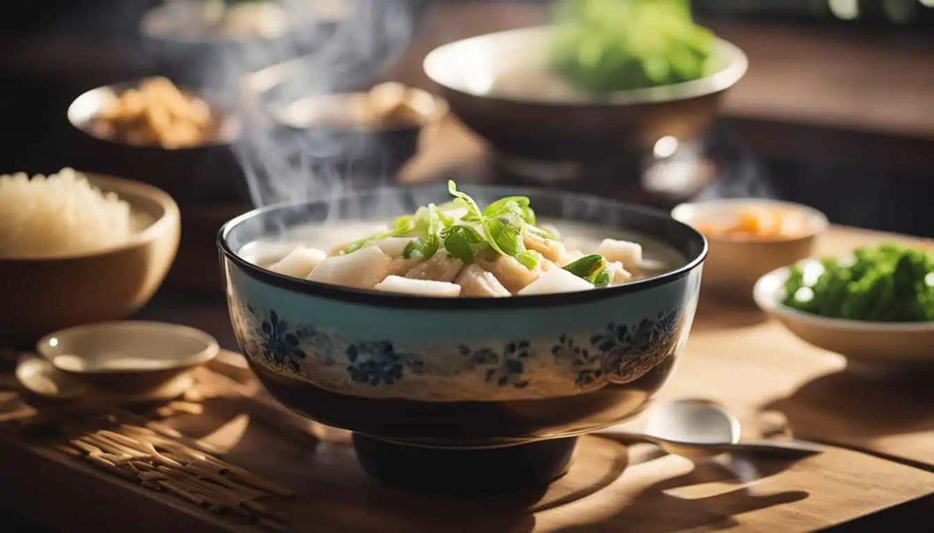 A steaming bowl of soup, showcasing the culinary delights of the best food places in Toa Payoh, Singapore.