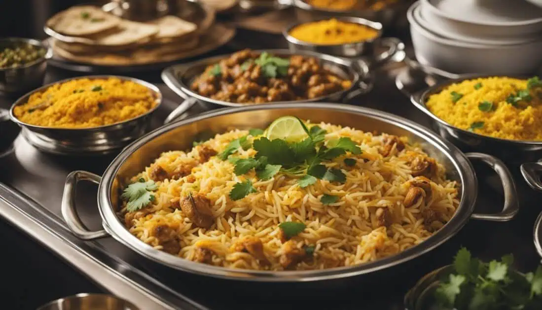 A table adorned with bowls of Indian food, representing the finest Indian catering services available in Singapore.