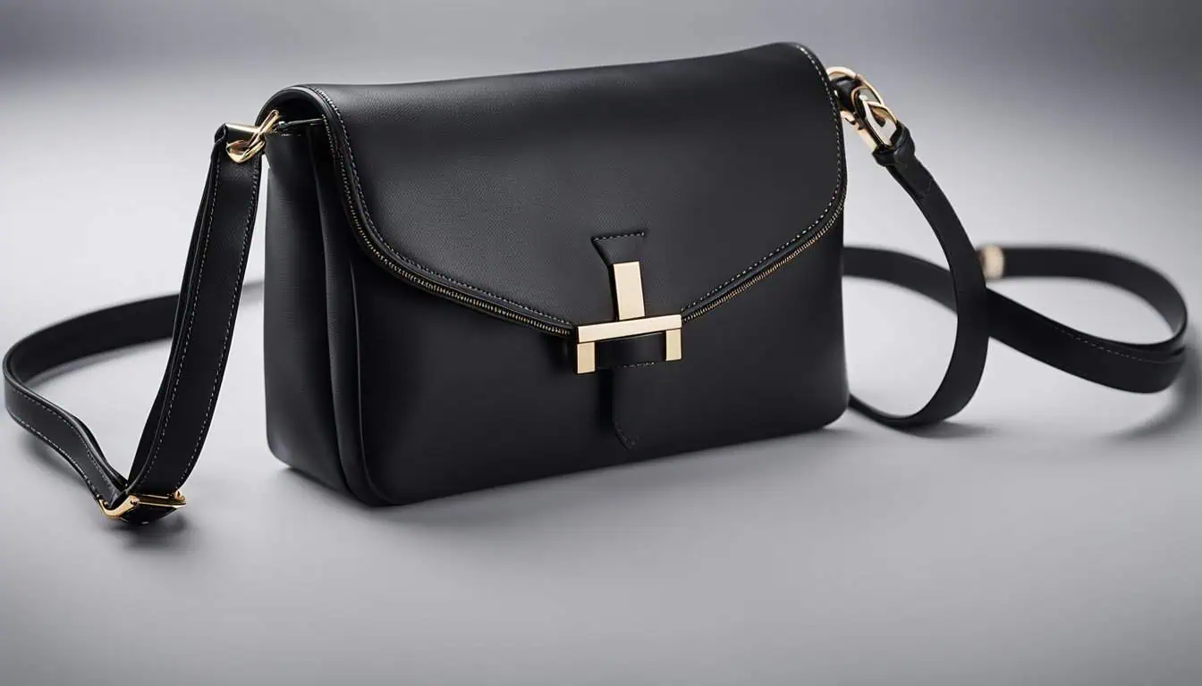 A sleek black leather crossbody bag, perfect for stylish outings and available at top retailers in Singapore.