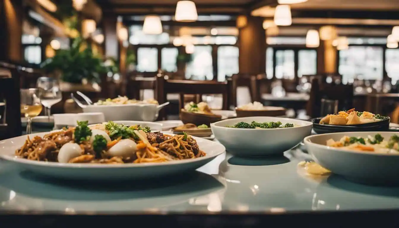 A table set with various bowls and plates of food, showcasing the culinary delights of the best restaurants in Yishun, Singapore.