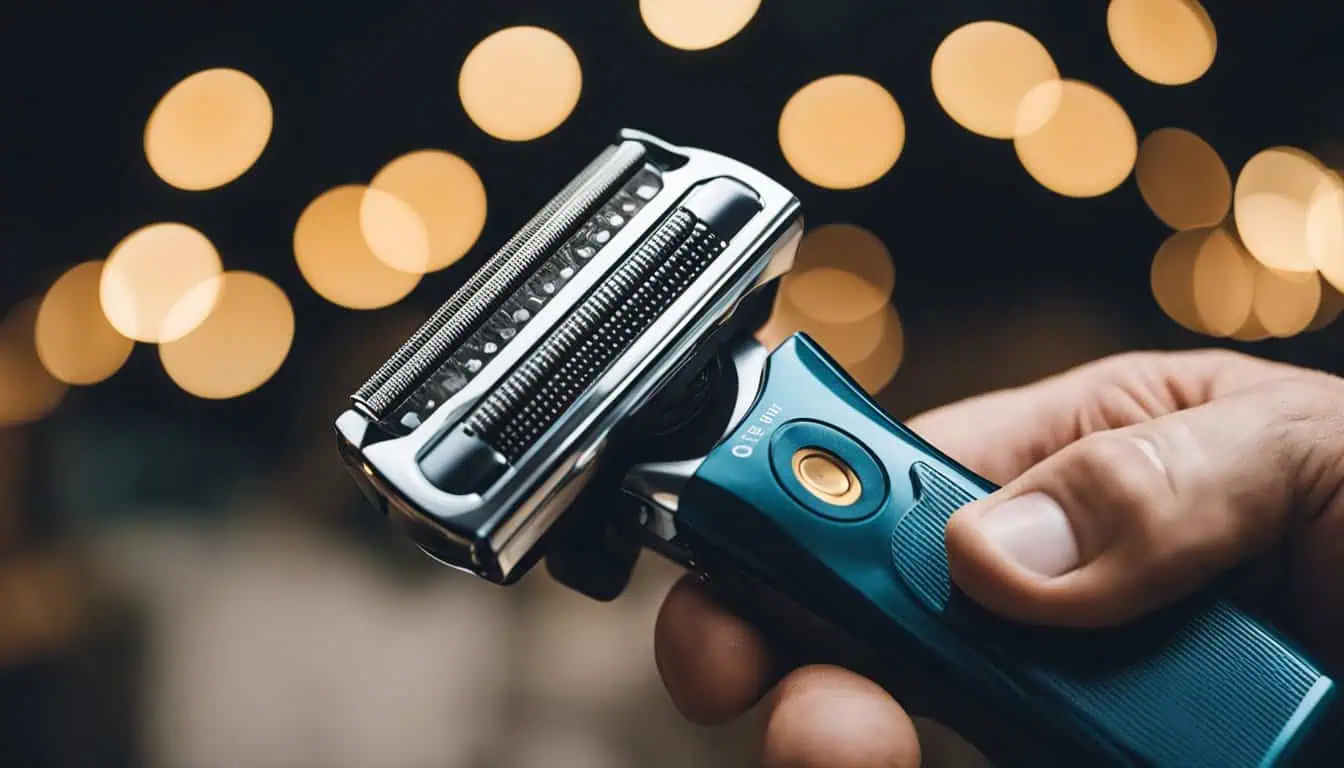 A person confidently holds a razor, showcasing top shaver brands available in Singapore for a smooth grooming experience.