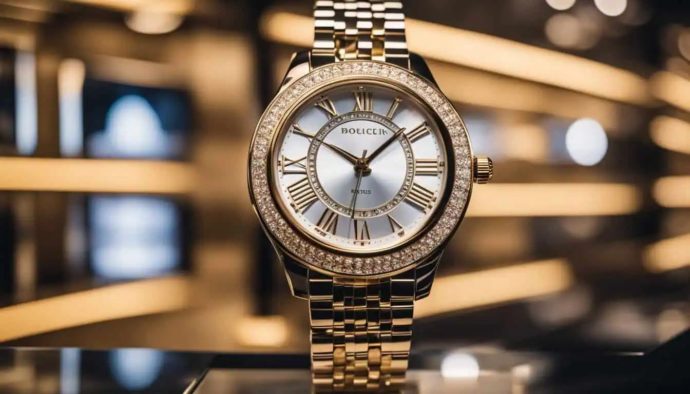 A refined gold watch with diamond details, perfect for women desiring luxury in Singapore's branded watch scene.