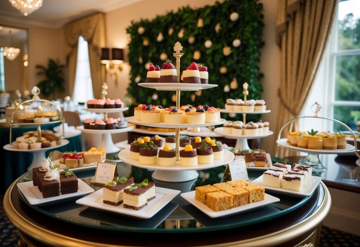 A grand display of sweet and savoury treats at The Ivy, with elegant decor and high tea buffet promotions