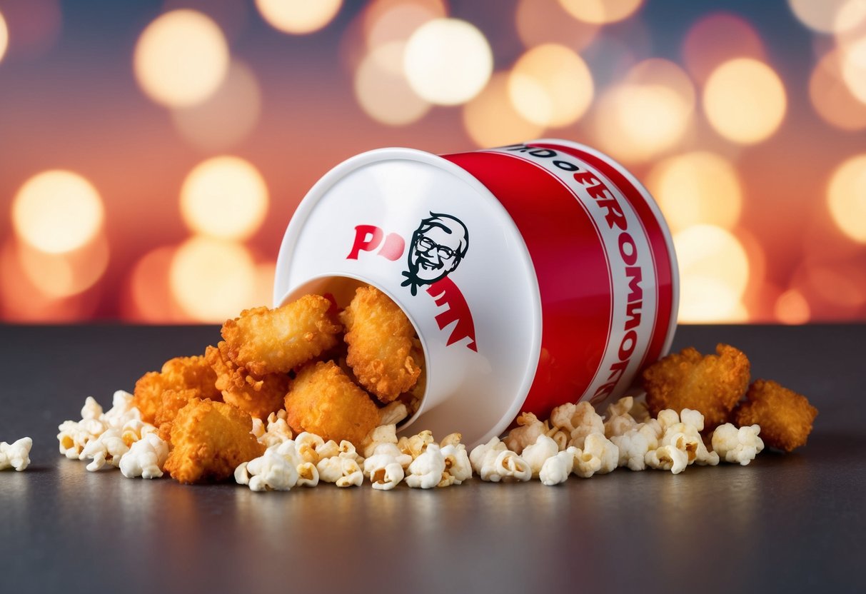 A bucket of popcorn chicken spills out with surprise KFC promotions