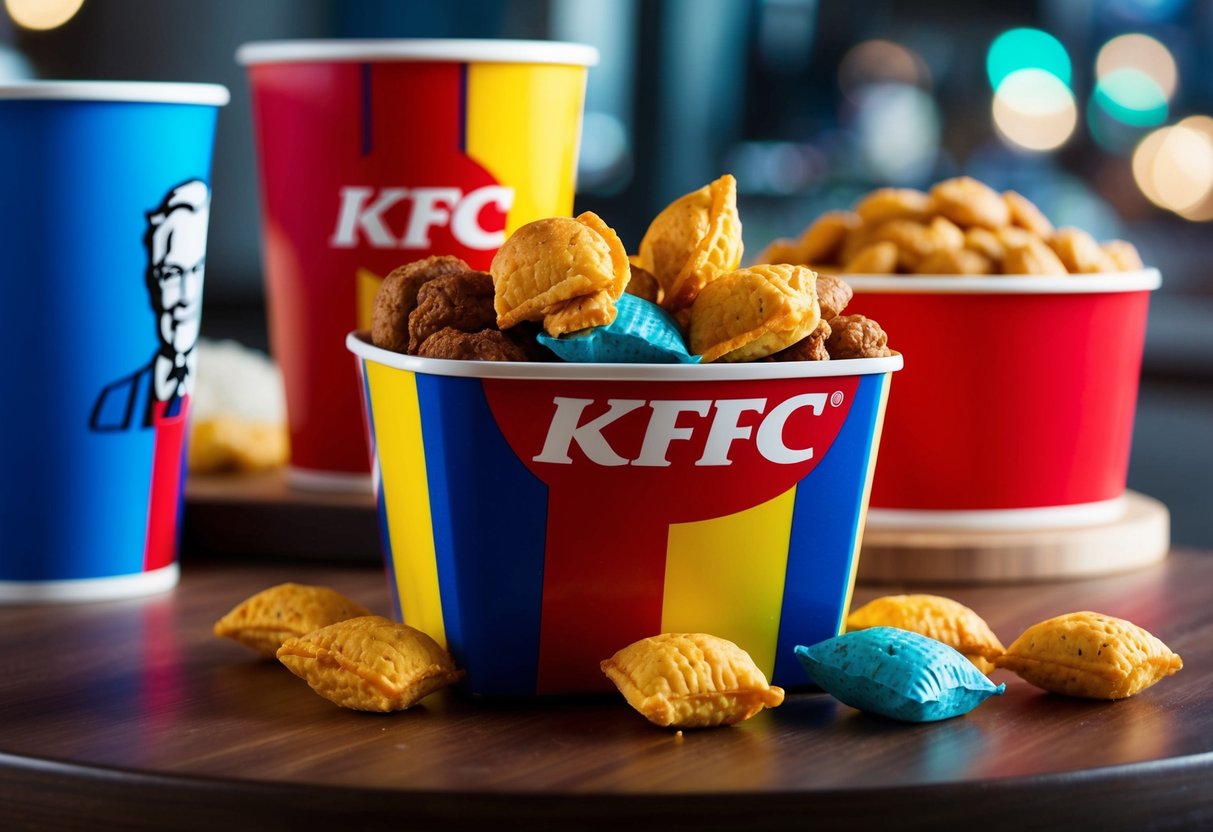 A colorful snack box overflowing with KFC delights