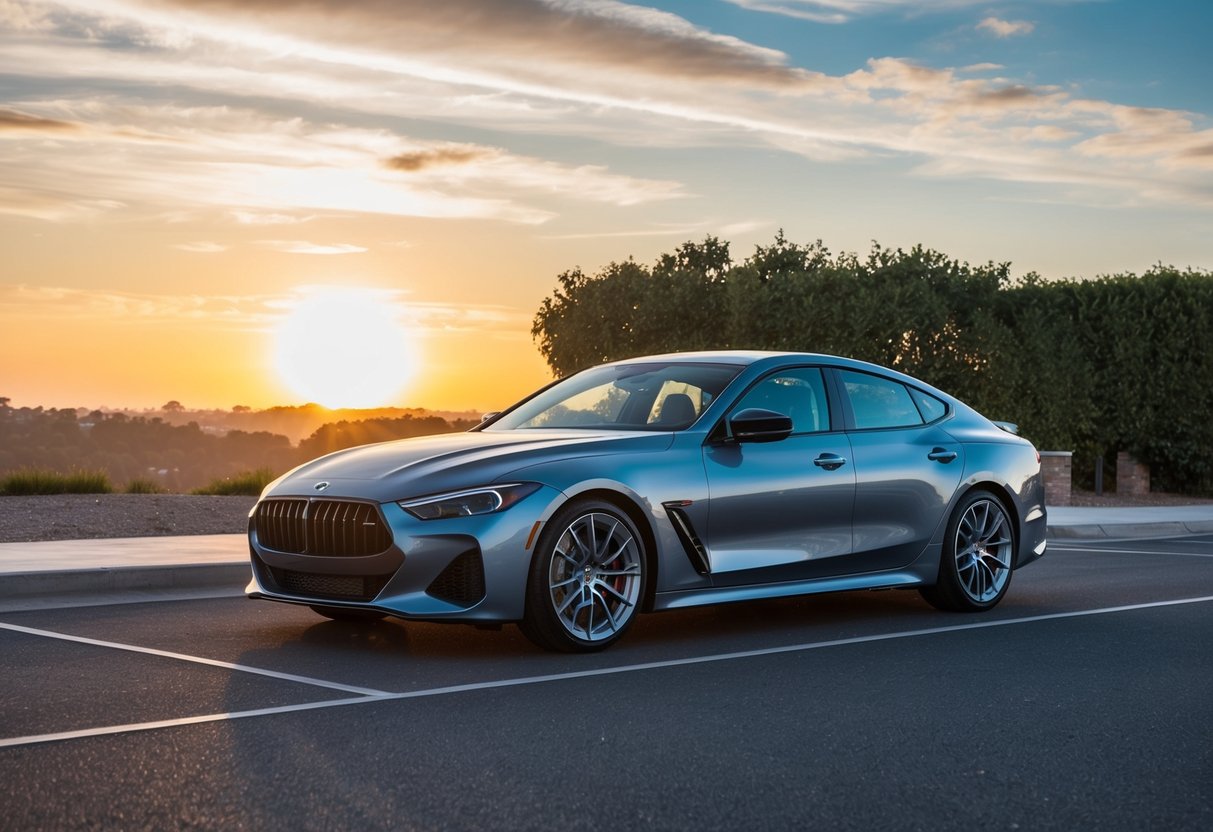 A sleek car with Llumar IRX solar film shines under the sun, showcasing its heat rejection capabilities