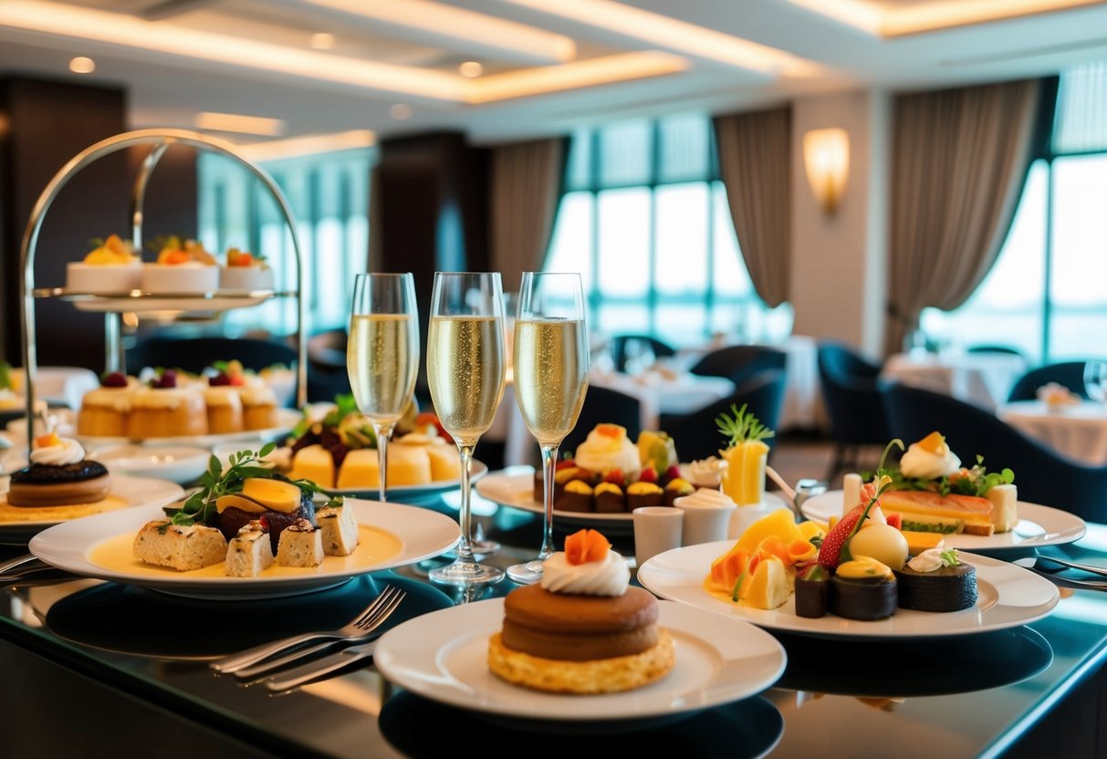 A lavish Sunday Champagne Brunch at Trader Hotel's buffet in Singapore