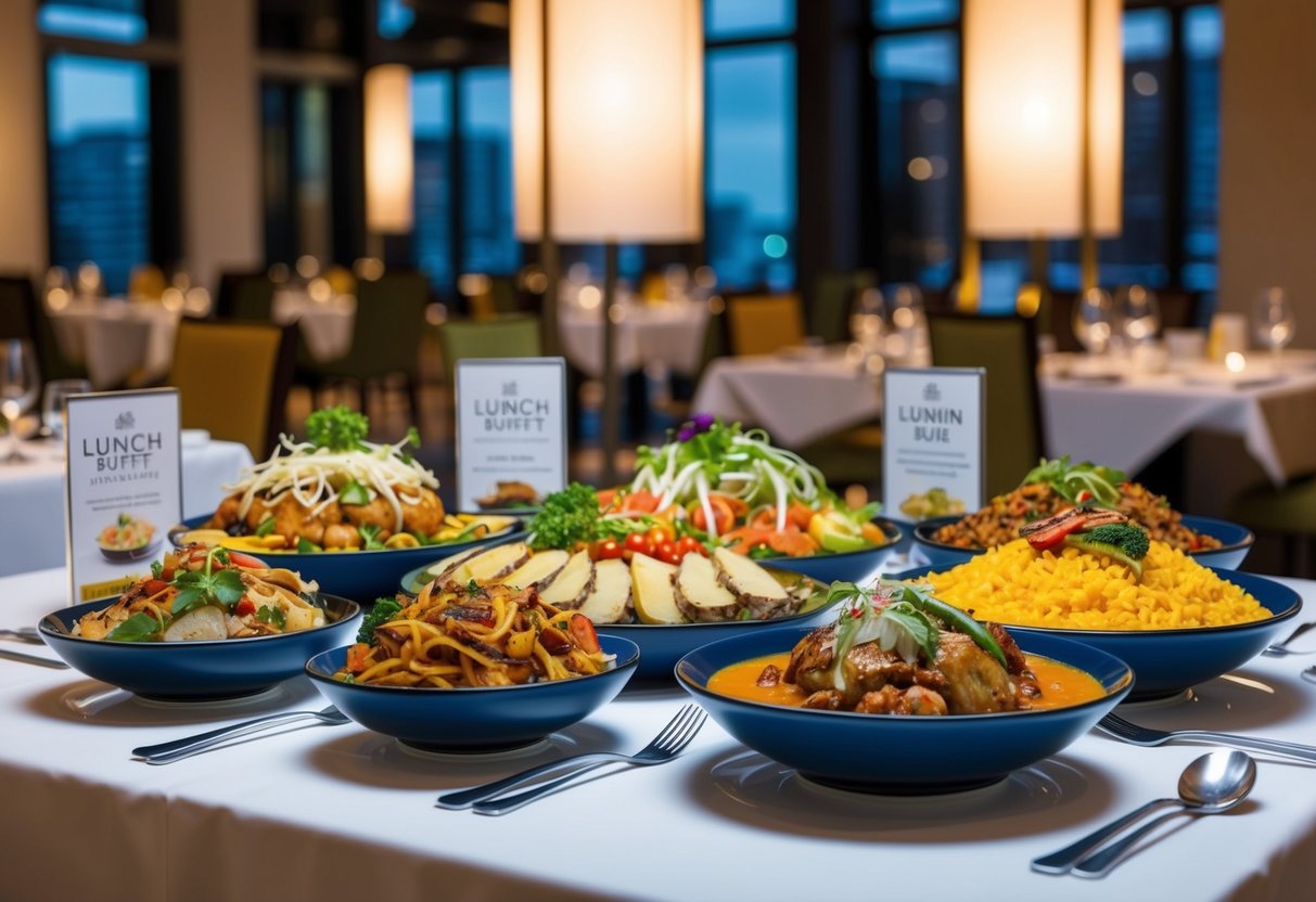 A vibrant Italian-inspired lunch buffet at Hotel Jen Tanglin, Singapore, featuring an array of delectable dishes and promotional offerings