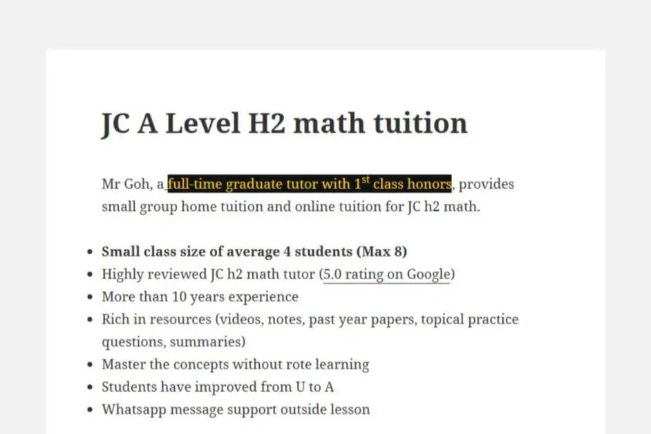 Math-Distinction