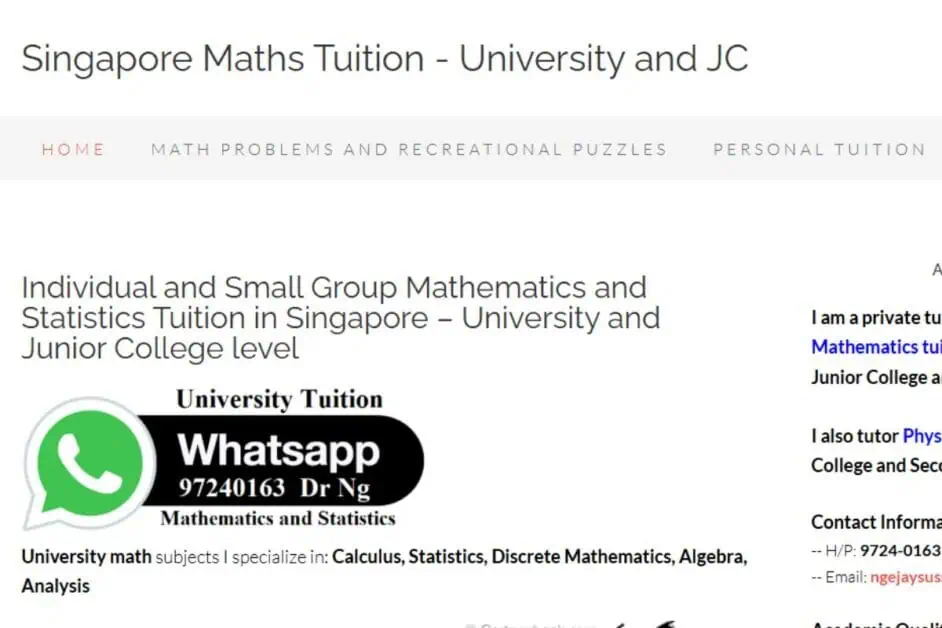 Singapore-Maths-Tuition