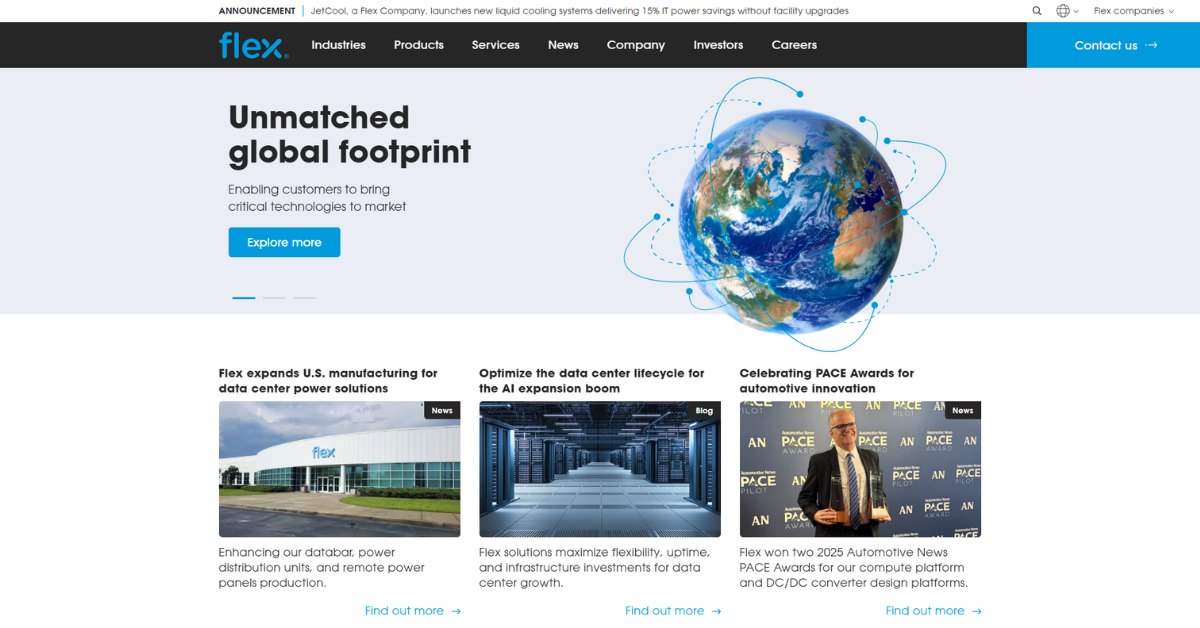 The website of the global company is now available