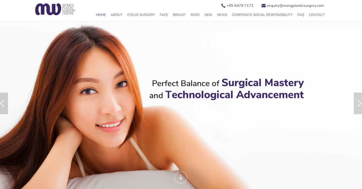 WONG'S PLASTIC SURGERY CENTRE PTE LTD