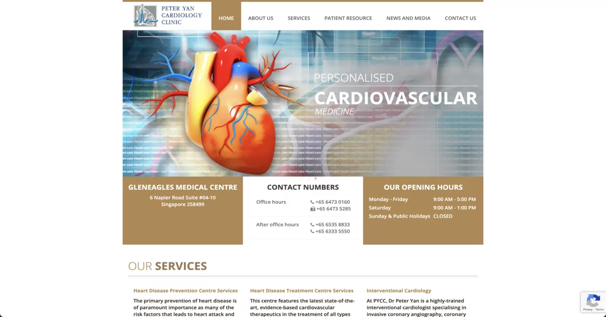 Peter Yan Cardiology Clinic Singapore