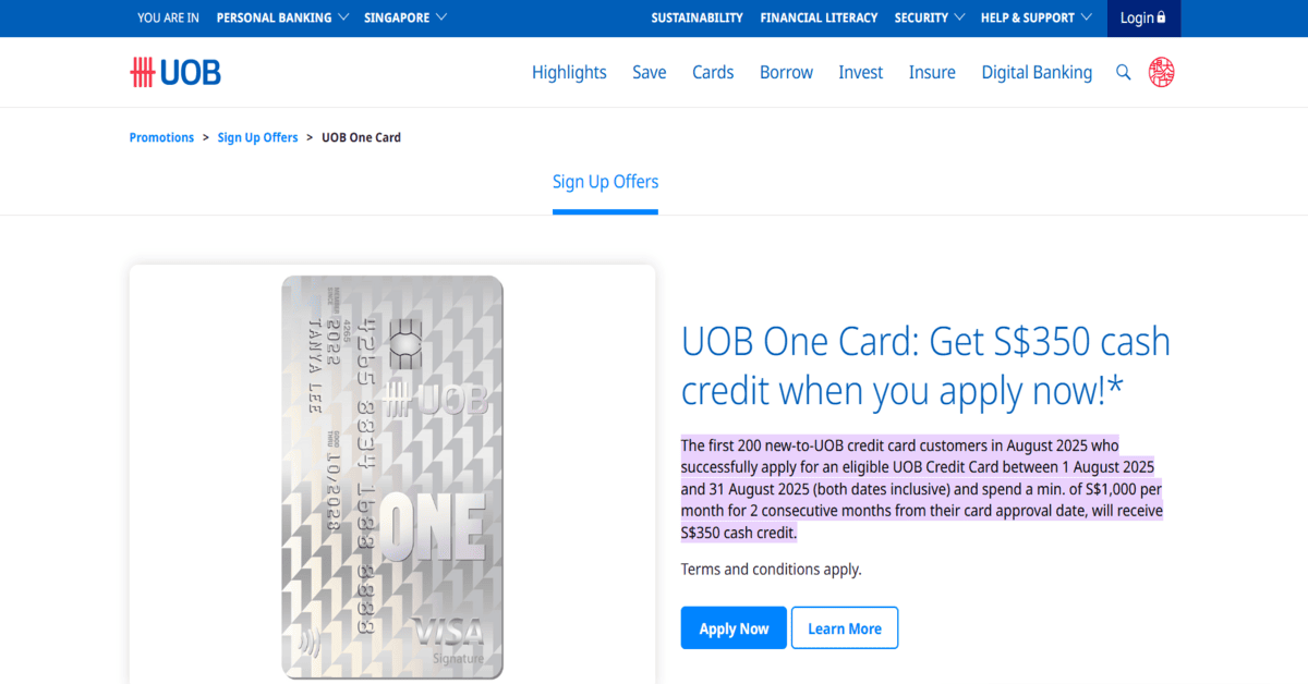 uob promo