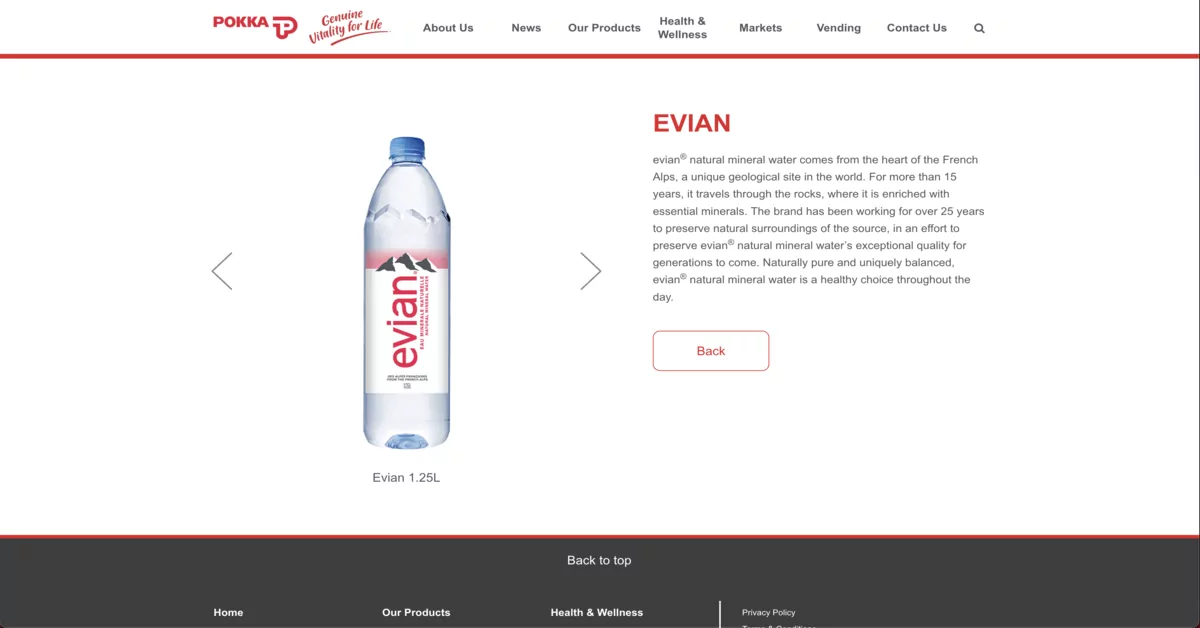 Evian - natural mineral water brands for discerning hydration in Singapore