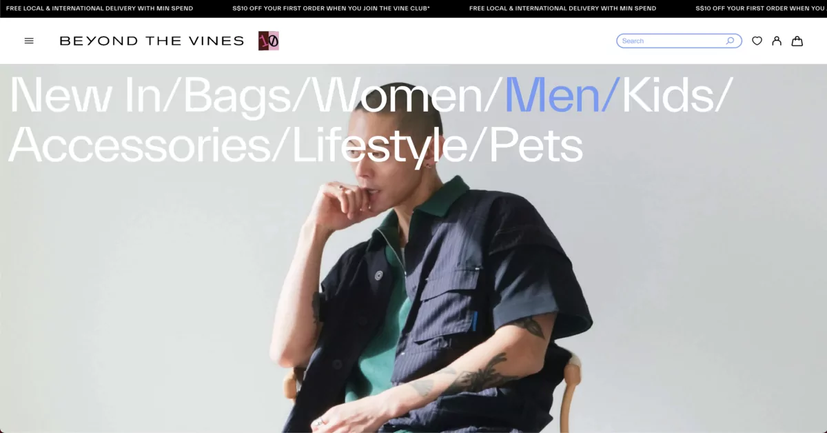 Beyond The Vines - online clothing stores in Singapore