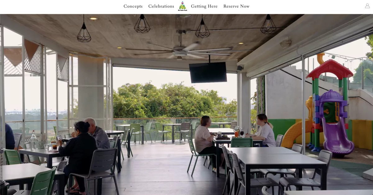 Arbora @ Mount Faber Peak - family restaurants in Singapore