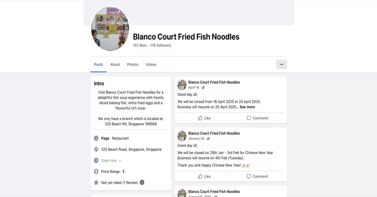 Blanco Court Fried Fish Noodles - discover finest fish soup delicacies in Singapore