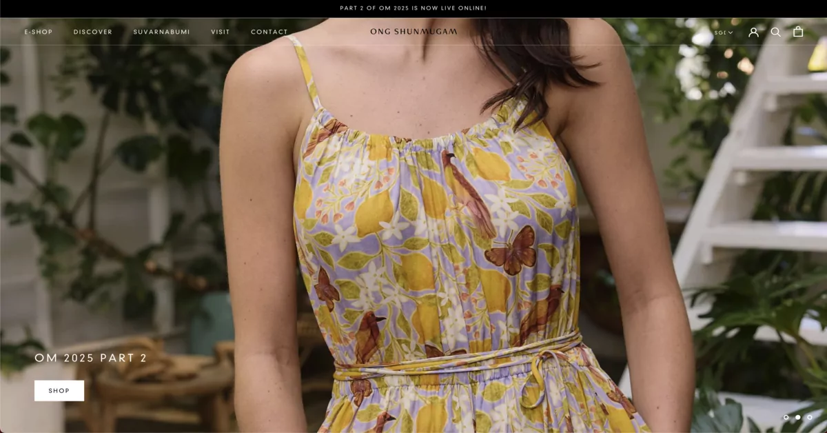 Ong Shunmugam - online clothing stores in Singapore