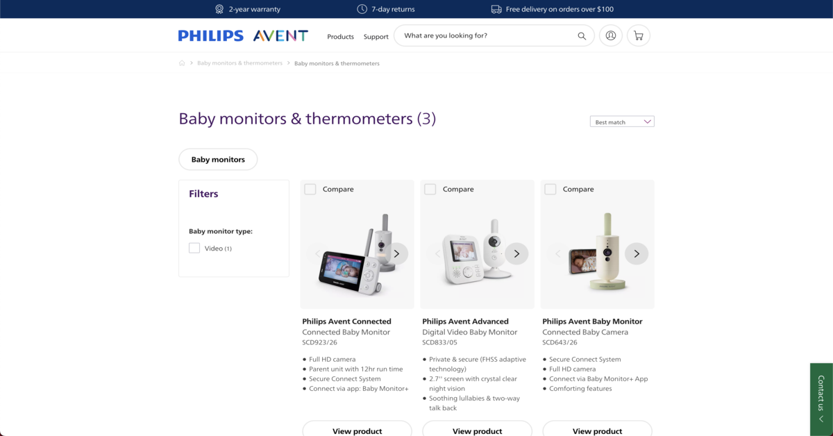 Philips Avent - baby monitors for discerning parents in Singapore