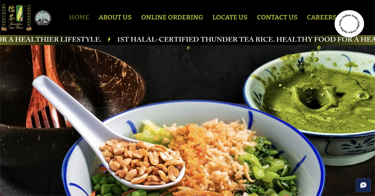 Thunder Tea Rice - musttry food stalls at lau pa sat in Singapore