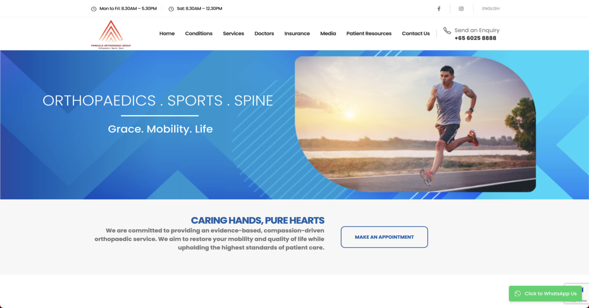Pinnacle Orthopaedic Group - orthopaedic doctors for elite care in Singapore
