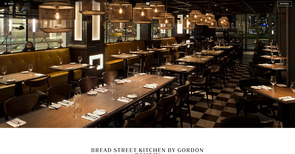Bread Street Kitchen - marina bay sands food experiences for exquisite culinary indulgence in Singap