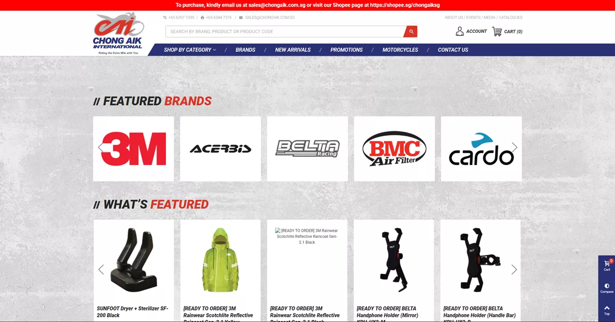 Chong Aik International Pte Ltd - premium motorcycle helmet destinations for discerning rider in Sin