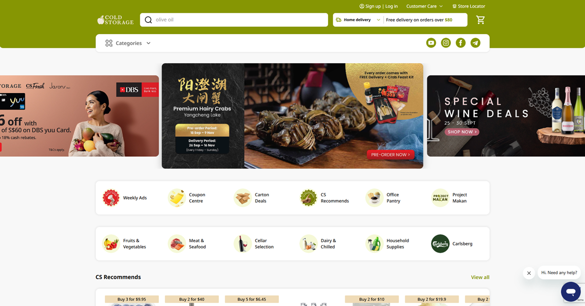 Cold Storage - epitomes of epicurean excellence s premier supermarkets for refined shopper in Singap