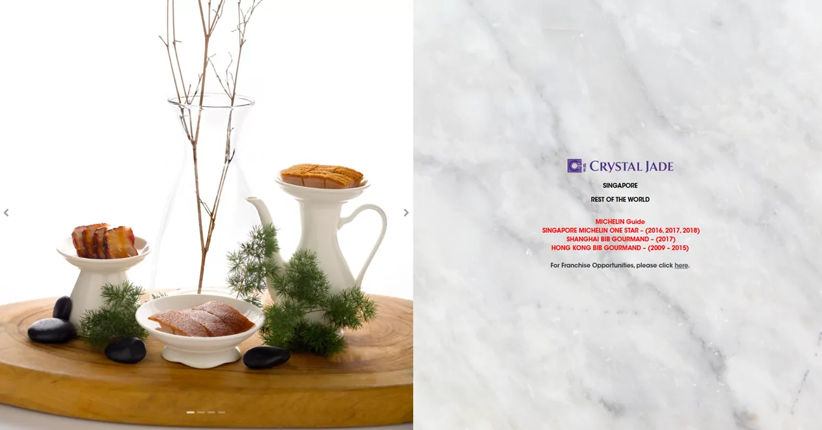 Crystal Jade - dim sum restaurants for refined epicure in Singapore