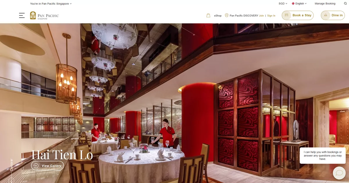 Hai Tien Lo - dim sum restaurants for refined epicure in Singapore