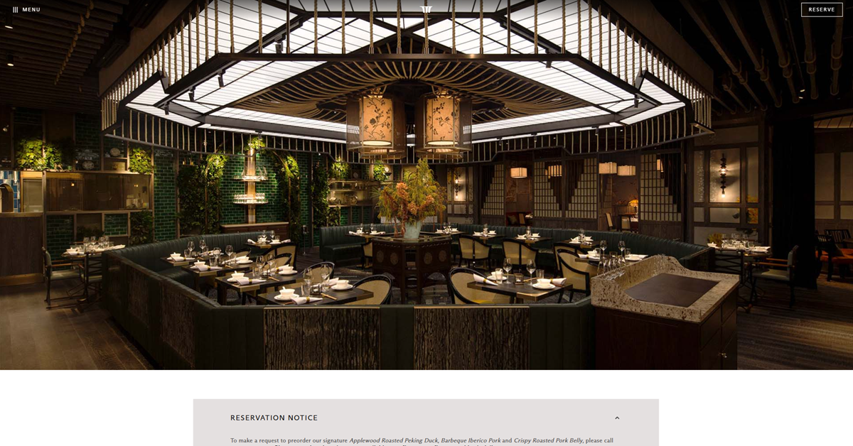 Mott 32 - marina bay sands food experiences for exquisite culinary indulgence in Singapore