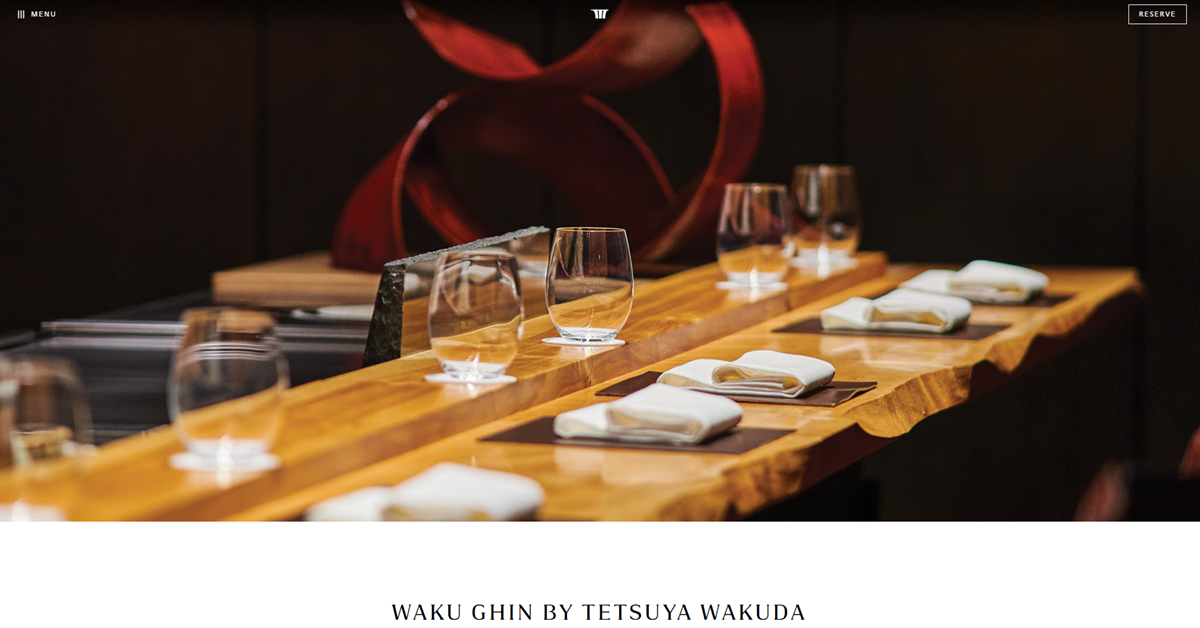 Waku Ghin - marina bay sands food experiences for exquisite culinary indulgence in Singapore