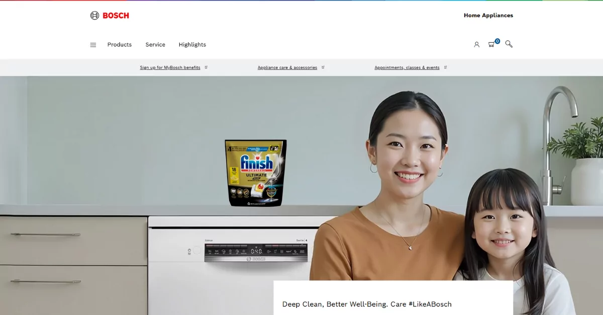 Bosch - elevating kitchen finest dishwashers in Singapore