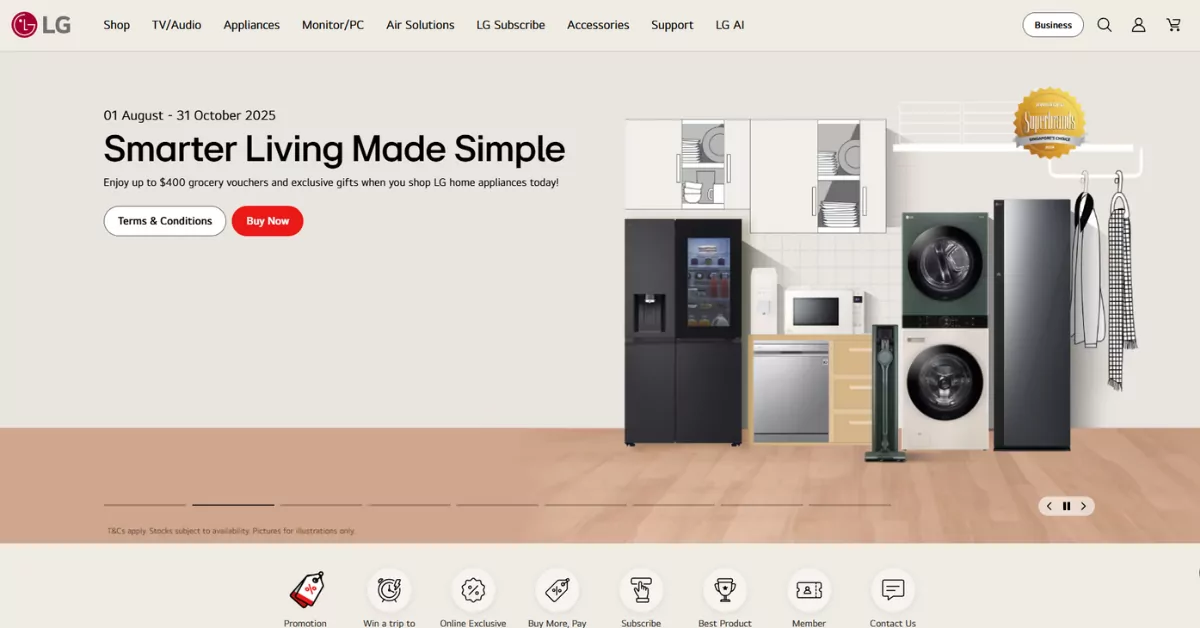 Lg - elevating kitchen finest dishwashers in Singapore