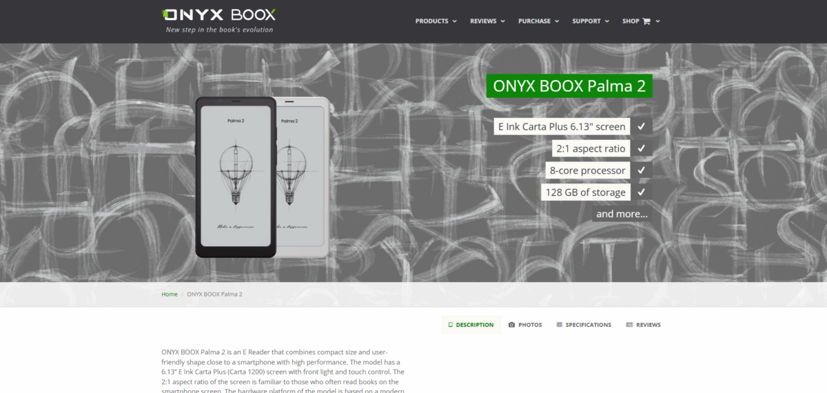 Onyx Boox Palma 2 - ereaders for sophisticated readers in Singapore