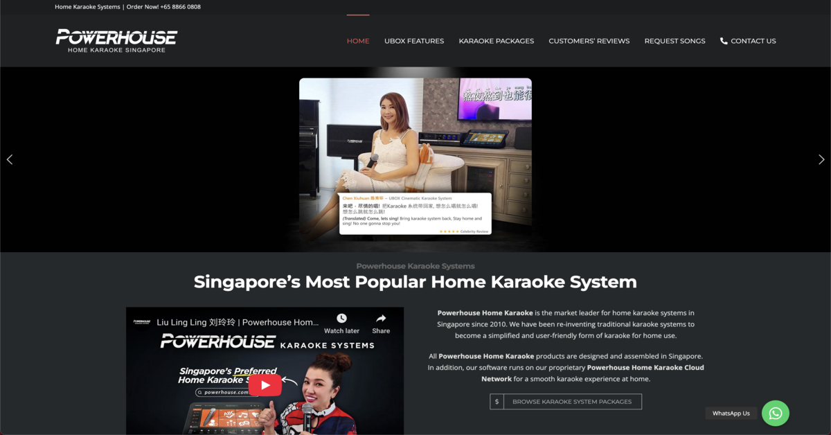 Powerhouse - karaoke systems for elevated home entertainment in Singapore