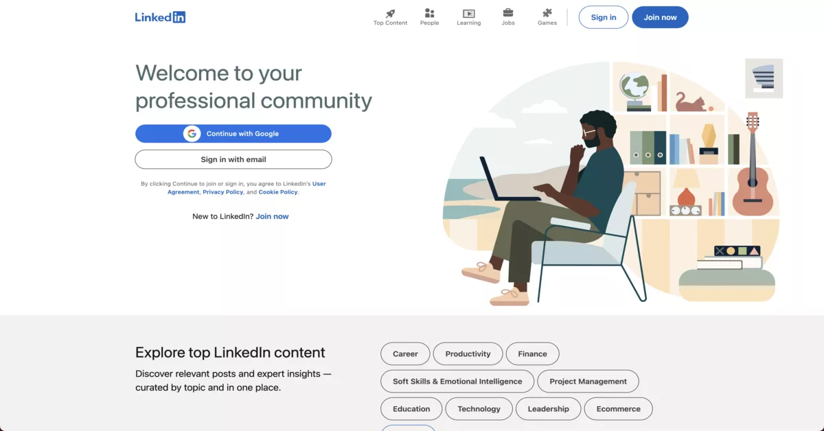 Linkedin - elite business networking platforms in Singapore