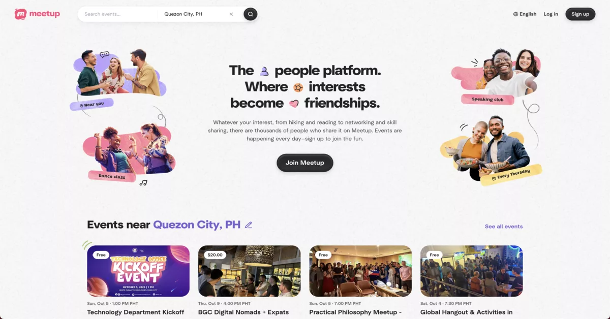 Meetup - elite business networking platforms in Singapore