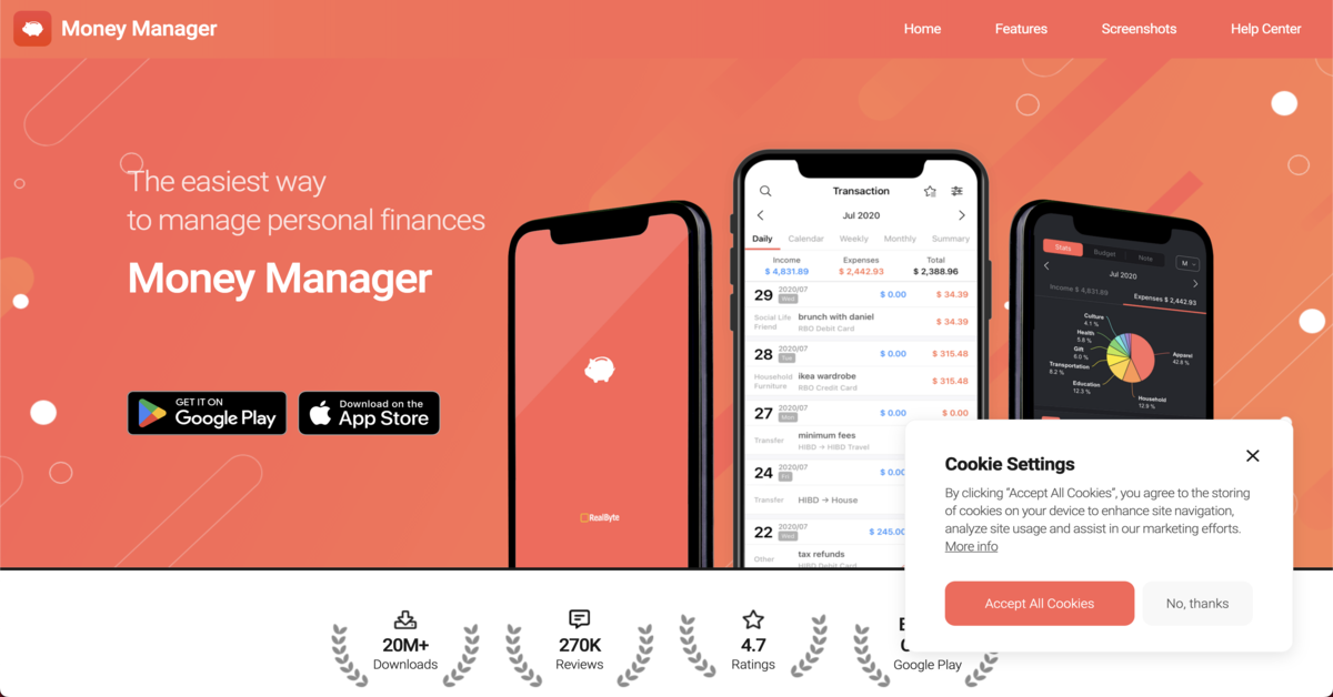 Money Manager - savings tracker apps for financial mastery in Singapore