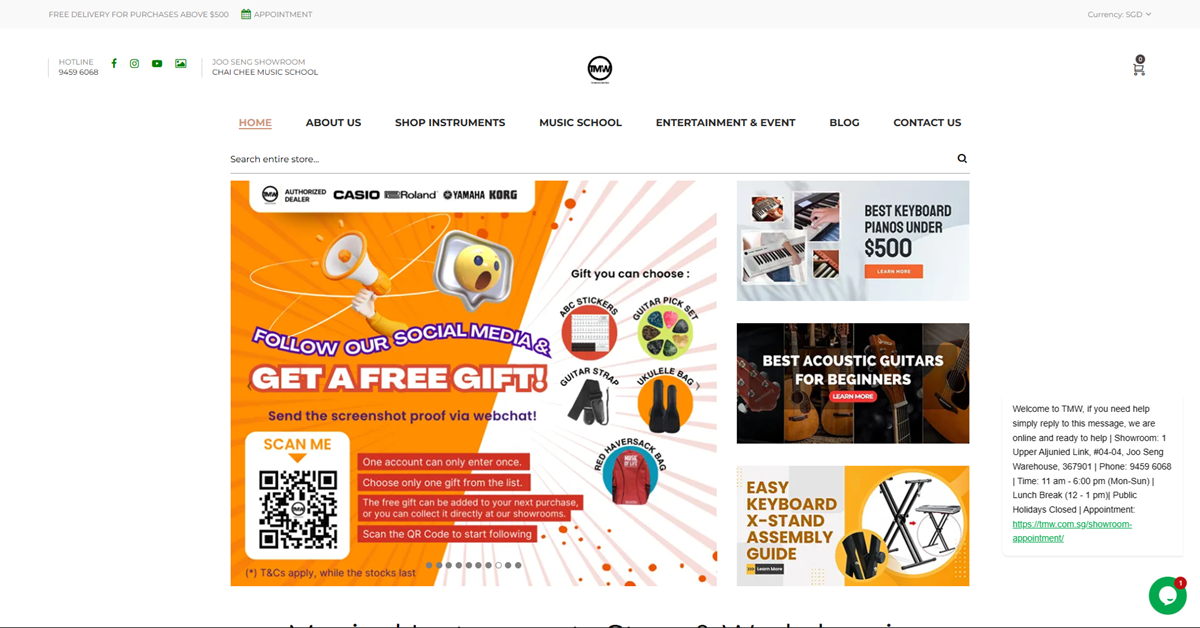 The Music Works @ Joo Seng - atas drum set brands ignite inner rhythm maestro in Singapore