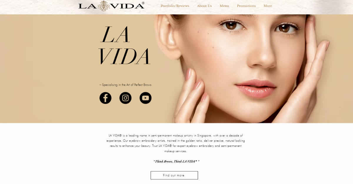 La Vida - eyebrow embroidery salons for effortlessly elevated arcs in Singapore