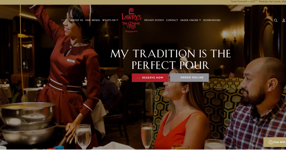 Lawry'S The Prime Rib - indulging orchards finest steakhouses for discerning palate in Singapore