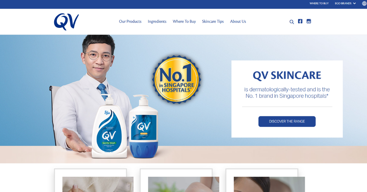 Qv - over counter acne medicines in Singapore