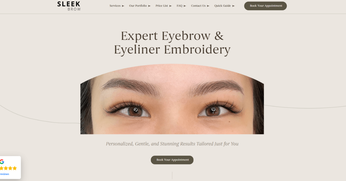 Sleekbrow - eyebrow embroidery salons for effortlessly elevated arcs in Singapore