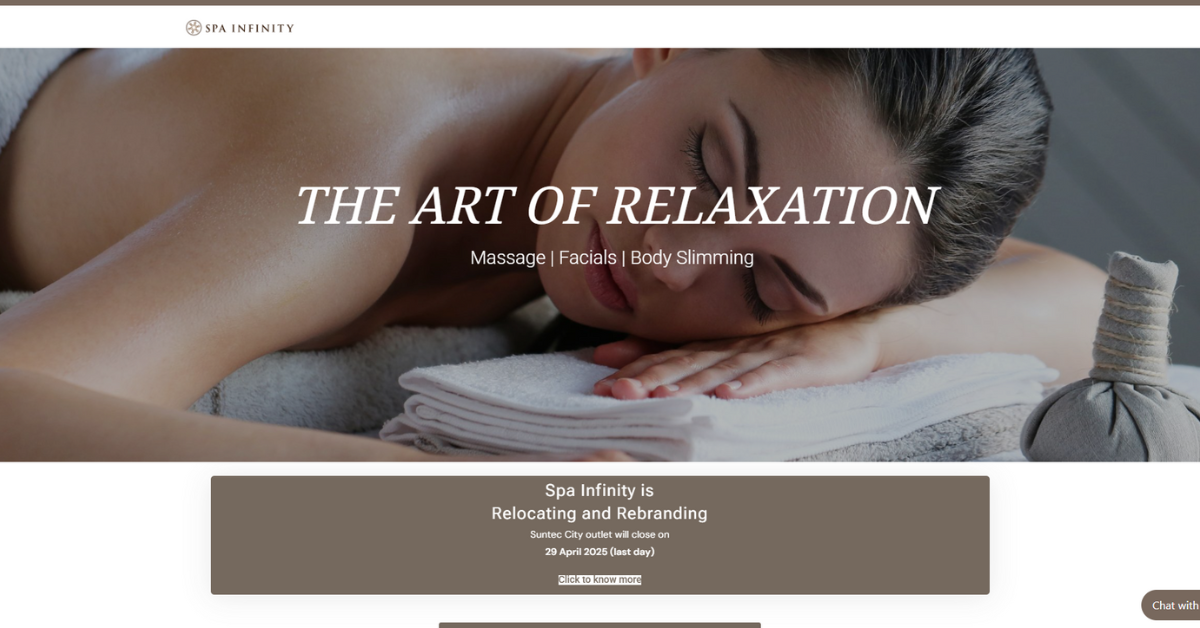 Spa Infinity - exquisite couple spas for unparalleled intimacy and rejuvenation in Singapore