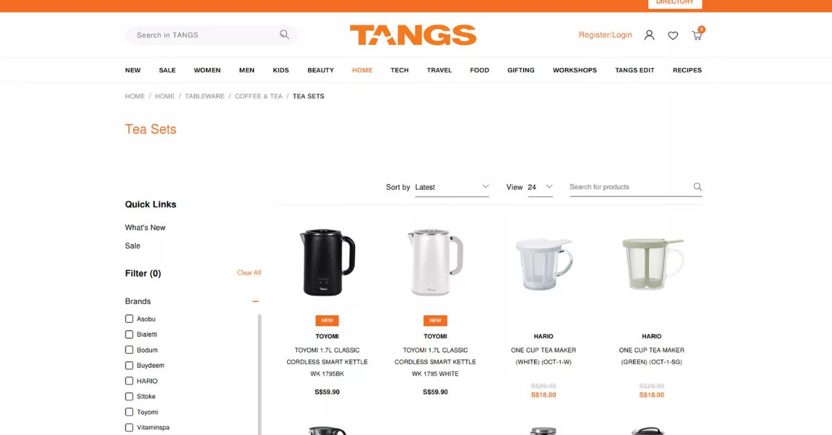 Tangs - finest tea sets elevating tea rituals with timeless elegance in Singapore
