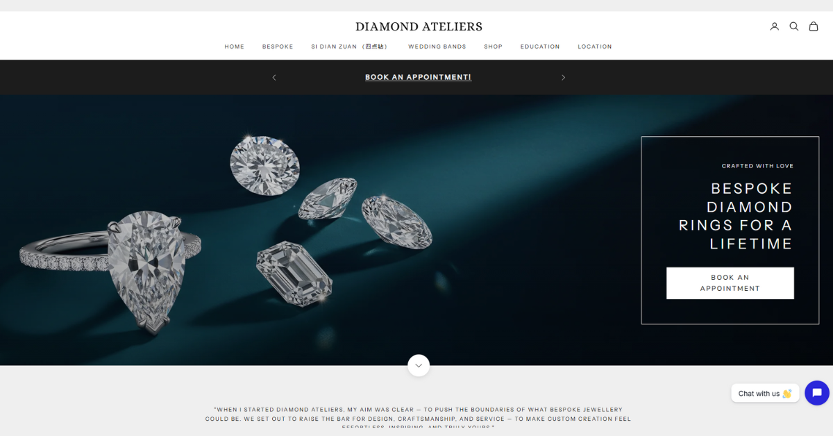 Diamond Ateliers: Bespoke Engagement Rings and Custom Diamond Jewellery in Singapore